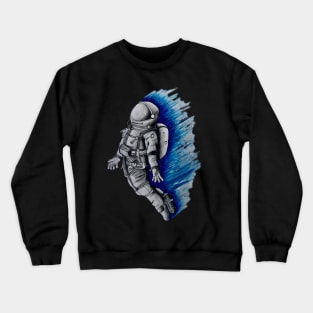 astronaut art DRAWING HANDMADE Crewneck Sweatshirt